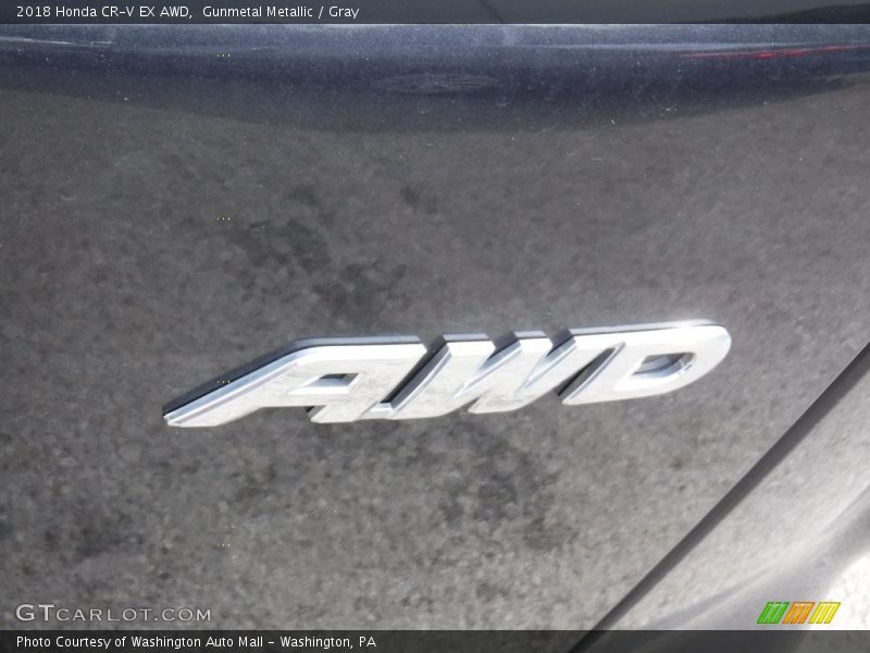 Gunmetal Metallic / Gray 2018 Honda CR-V EX AWD