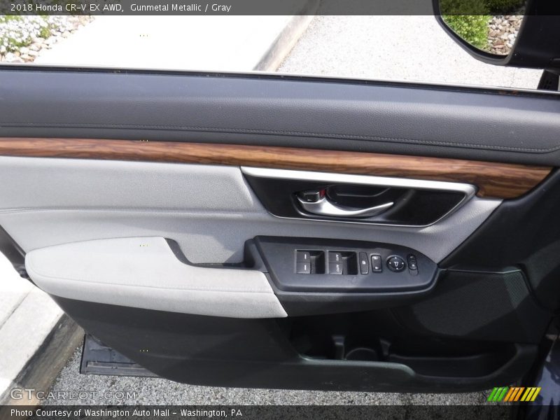 Gunmetal Metallic / Gray 2018 Honda CR-V EX AWD