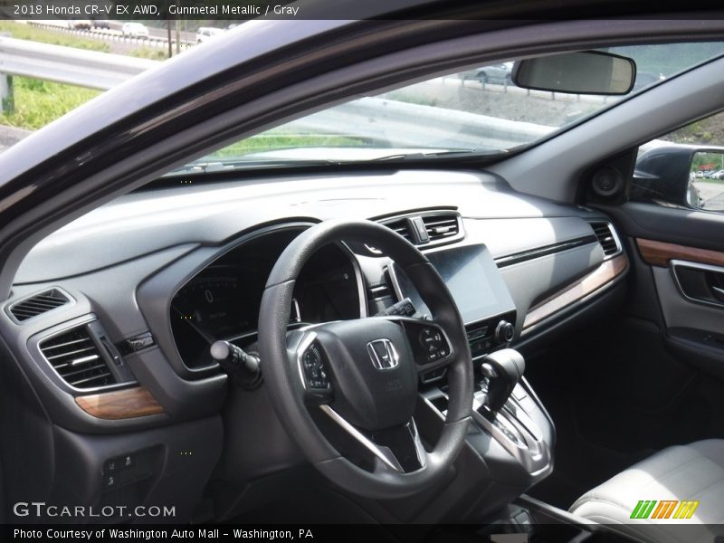 Gunmetal Metallic / Gray 2018 Honda CR-V EX AWD