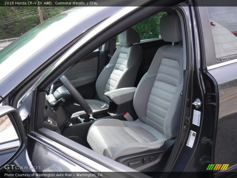 Gunmetal Metallic / Gray 2018 Honda CR-V EX AWD