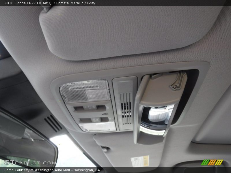 Gunmetal Metallic / Gray 2018 Honda CR-V EX AWD