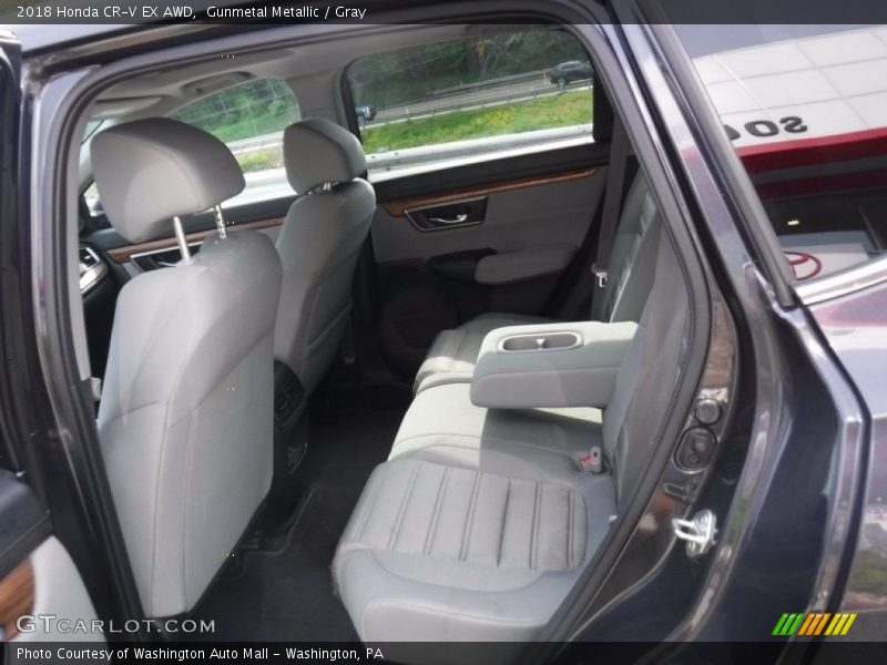 Gunmetal Metallic / Gray 2018 Honda CR-V EX AWD