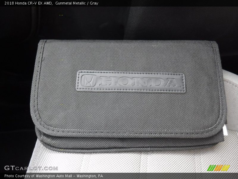 Gunmetal Metallic / Gray 2018 Honda CR-V EX AWD
