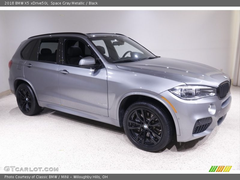 Space Gray Metallic / Black 2018 BMW X5 xDrive50i