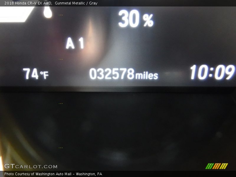 Gunmetal Metallic / Gray 2018 Honda CR-V EX AWD