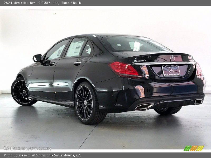 Black / Black 2021 Mercedes-Benz C 300 Sedan