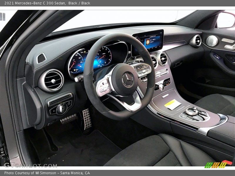 Black / Black 2021 Mercedes-Benz C 300 Sedan