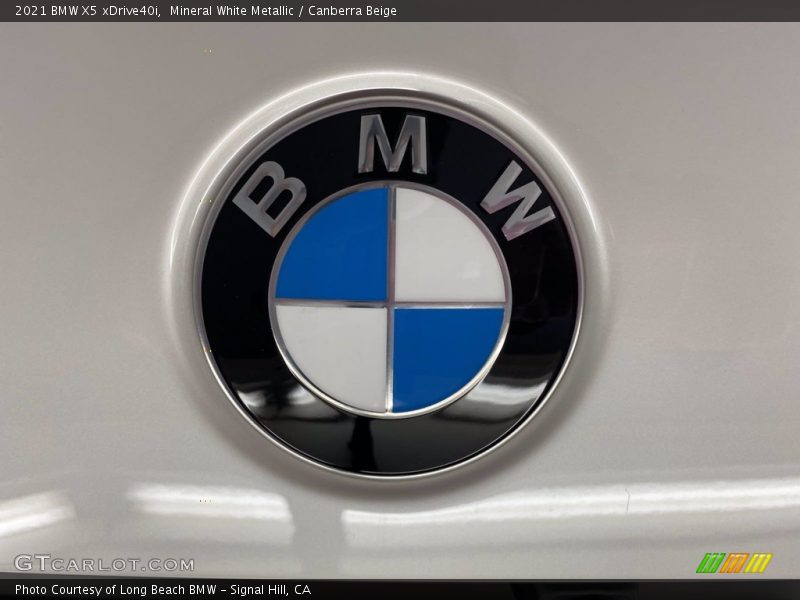 Mineral White Metallic / Canberra Beige 2021 BMW X5 xDrive40i