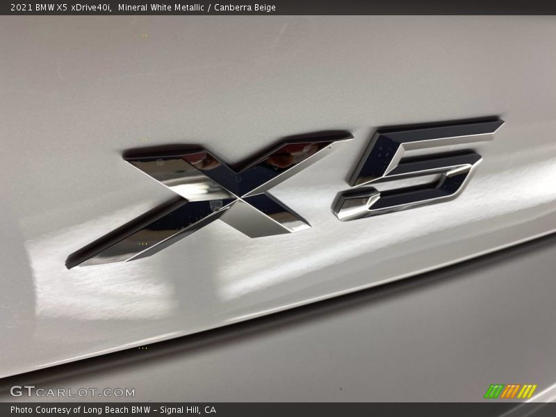Mineral White Metallic / Canberra Beige 2021 BMW X5 xDrive40i