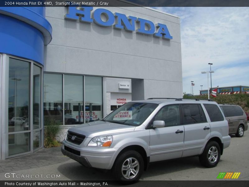 Starlight Silver Metallic / Gray 2004 Honda Pilot EX 4WD