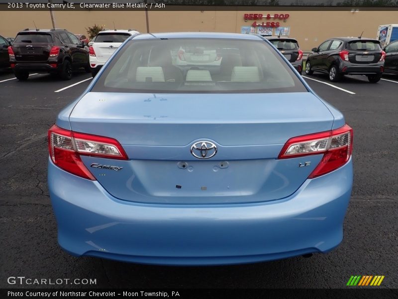 Clearwater Blue Metallic / Ash 2013 Toyota Camry LE