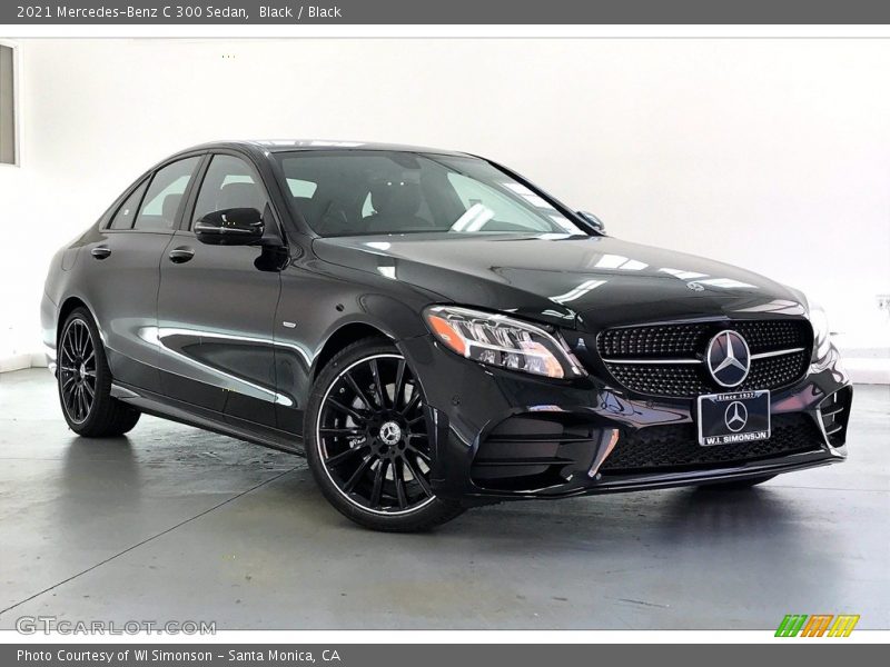 Black / Black 2021 Mercedes-Benz C 300 Sedan