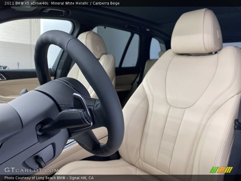 Mineral White Metallic / Canberra Beige 2021 BMW X5 xDrive40i