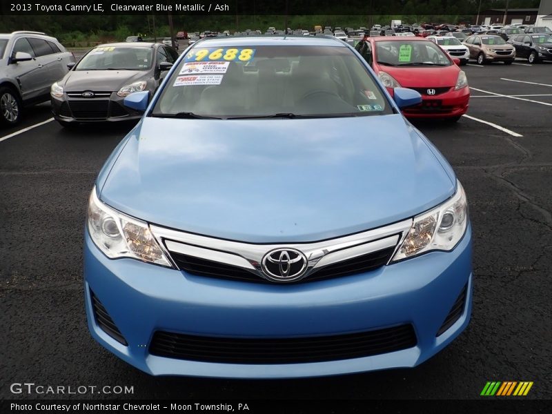 Clearwater Blue Metallic / Ash 2013 Toyota Camry LE