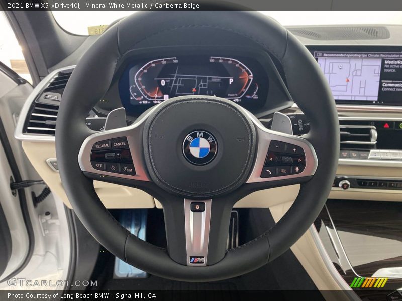 Mineral White Metallic / Canberra Beige 2021 BMW X5 xDrive40i