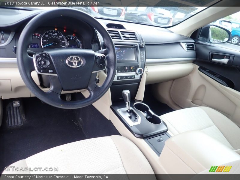 Clearwater Blue Metallic / Ash 2013 Toyota Camry LE