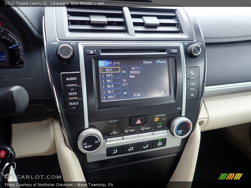 Clearwater Blue Metallic / Ash 2013 Toyota Camry LE