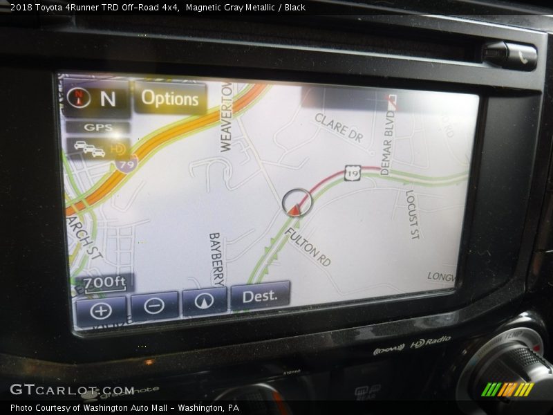 Magnetic Gray Metallic / Black 2018 Toyota 4Runner TRD Off-Road 4x4
