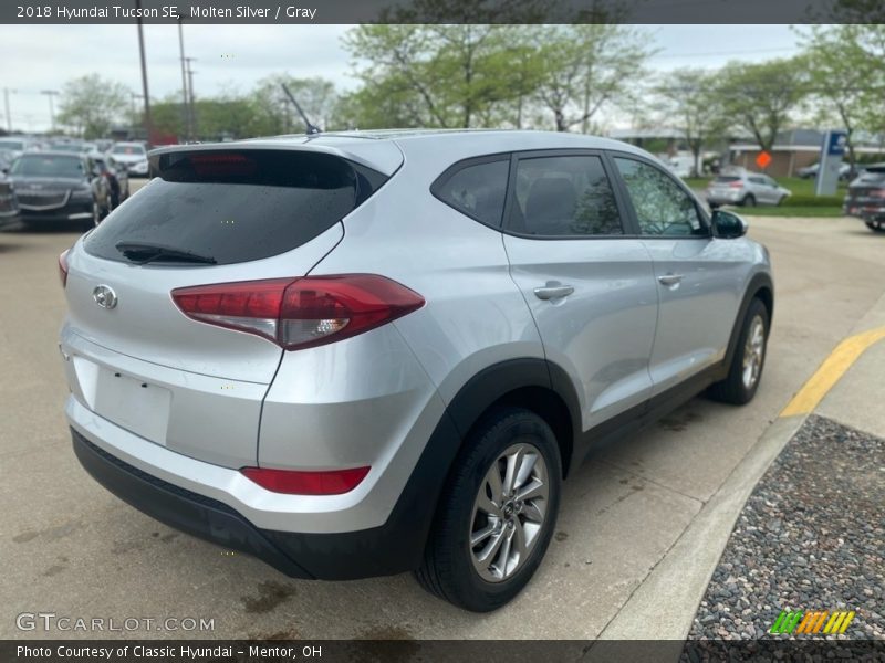 Molten Silver / Gray 2018 Hyundai Tucson SE