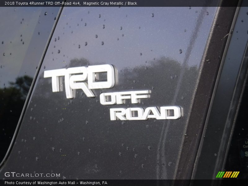 Magnetic Gray Metallic / Black 2018 Toyota 4Runner TRD Off-Road 4x4