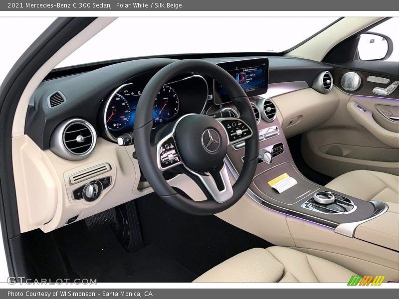 Polar White / Silk Beige 2021 Mercedes-Benz C 300 Sedan