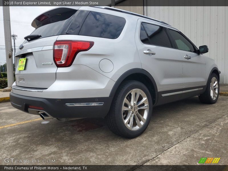 Ingot Silver / Medium Stone 2018 Ford Explorer Limited