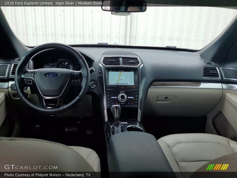 Ingot Silver / Medium Stone 2018 Ford Explorer Limited