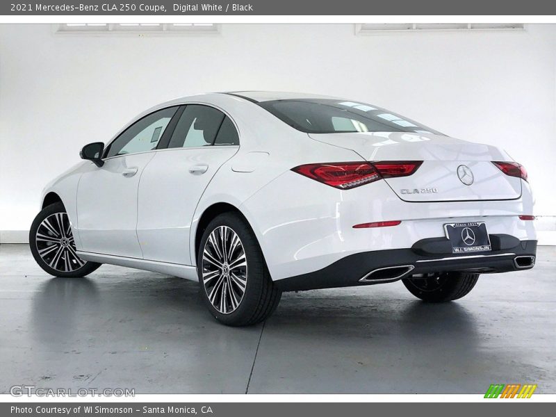 Digital White / Black 2021 Mercedes-Benz CLA 250 Coupe