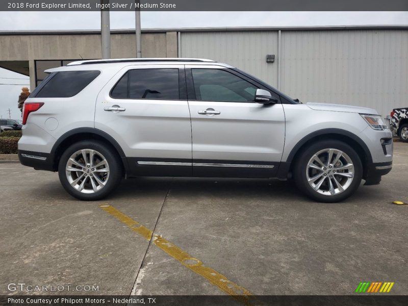 Ingot Silver / Medium Stone 2018 Ford Explorer Limited