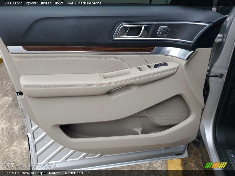 Ingot Silver / Medium Stone 2018 Ford Explorer Limited
