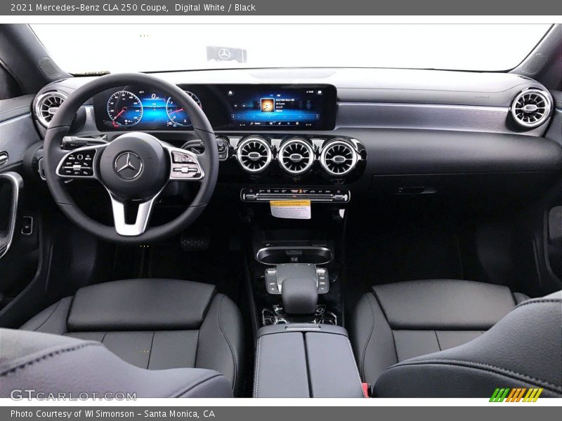 Digital White / Black 2021 Mercedes-Benz CLA 250 Coupe