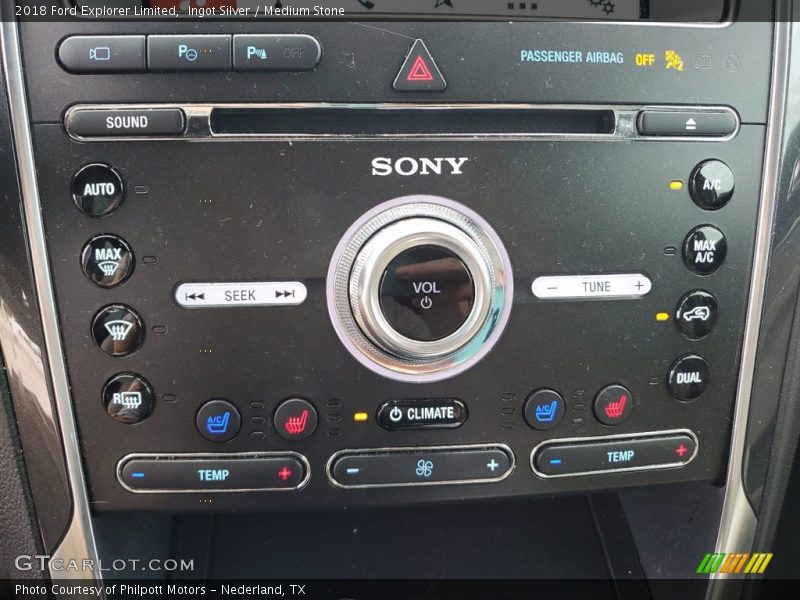 Ingot Silver / Medium Stone 2018 Ford Explorer Limited