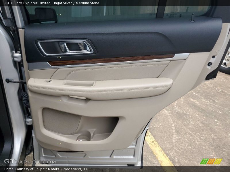 Ingot Silver / Medium Stone 2018 Ford Explorer Limited