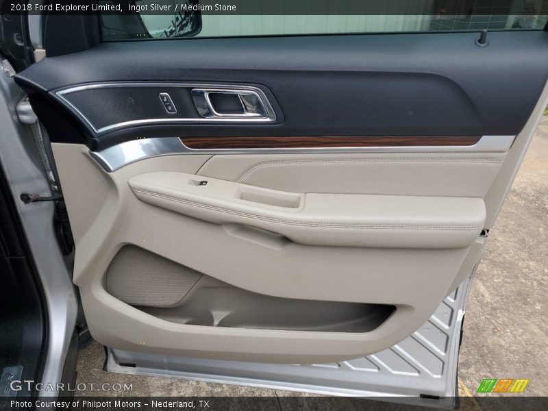 Ingot Silver / Medium Stone 2018 Ford Explorer Limited