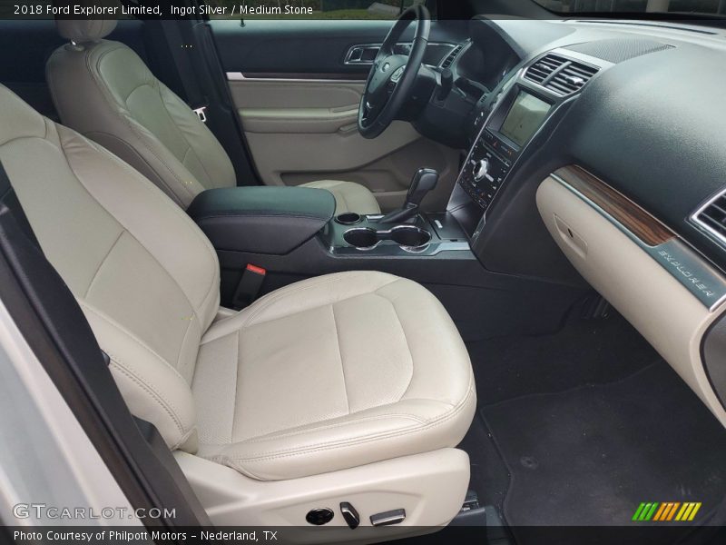 Ingot Silver / Medium Stone 2018 Ford Explorer Limited