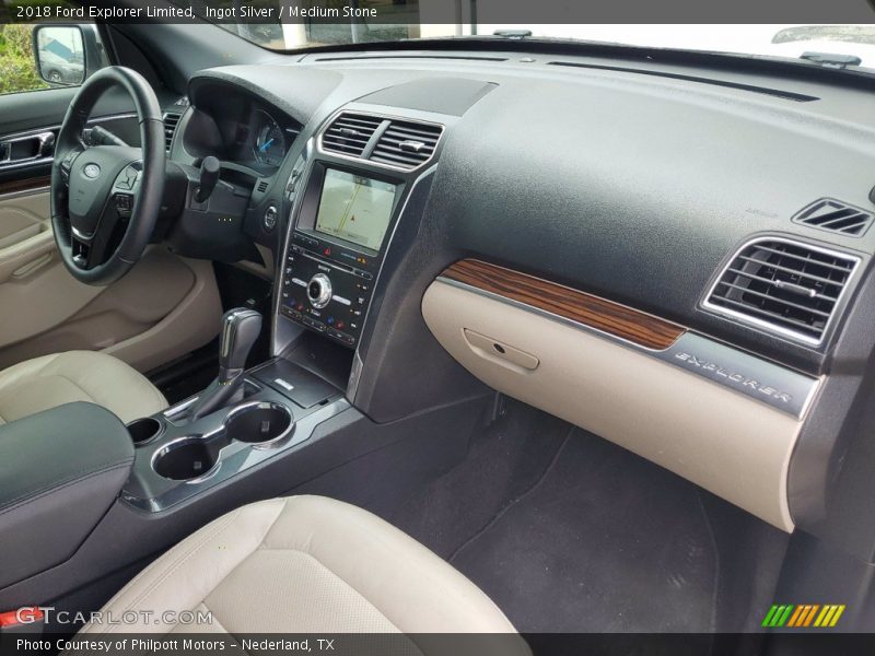 Ingot Silver / Medium Stone 2018 Ford Explorer Limited