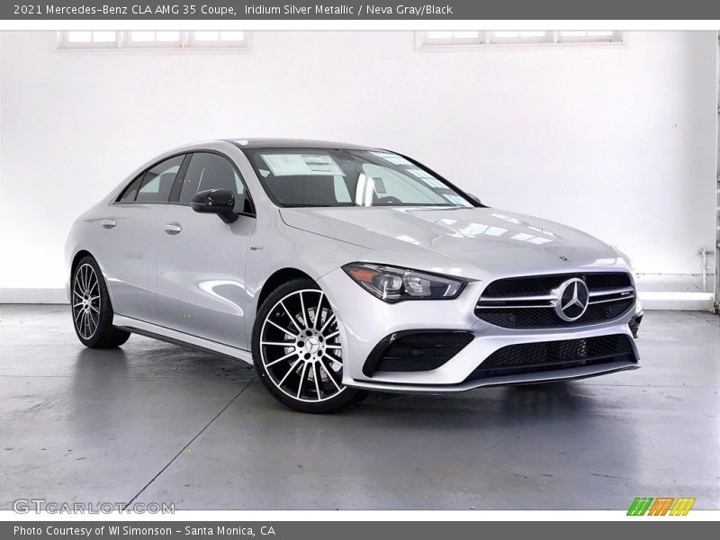 Iridium Silver Metallic / Neva Gray/Black 2021 Mercedes-Benz CLA AMG 35 Coupe