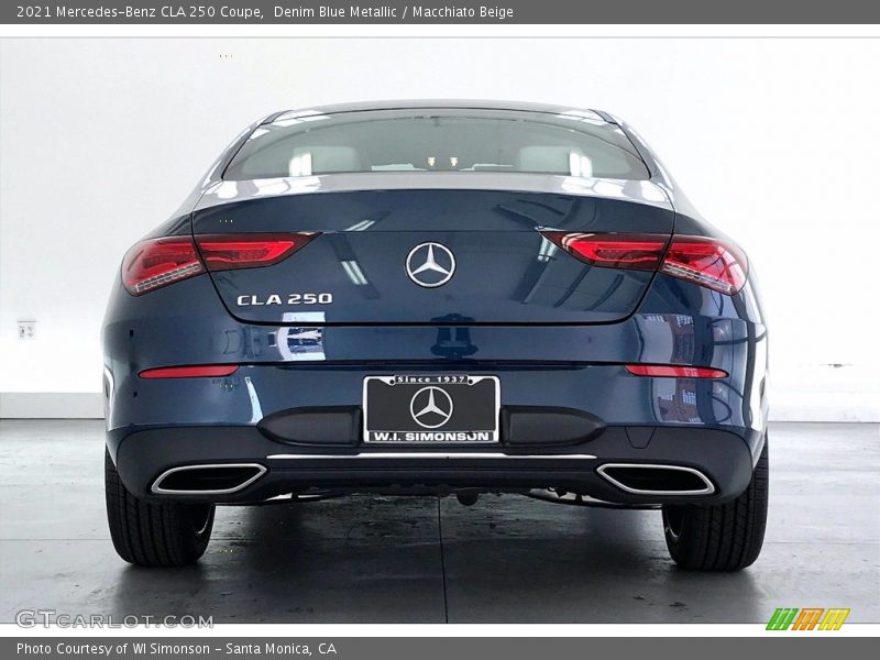 Denim Blue Metallic / Macchiato Beige 2021 Mercedes-Benz CLA 250 Coupe