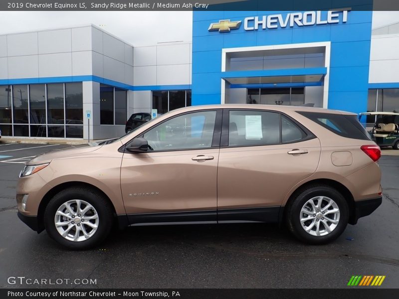 Sandy Ridge Metallic / Medium Ash Gray 2019 Chevrolet Equinox LS