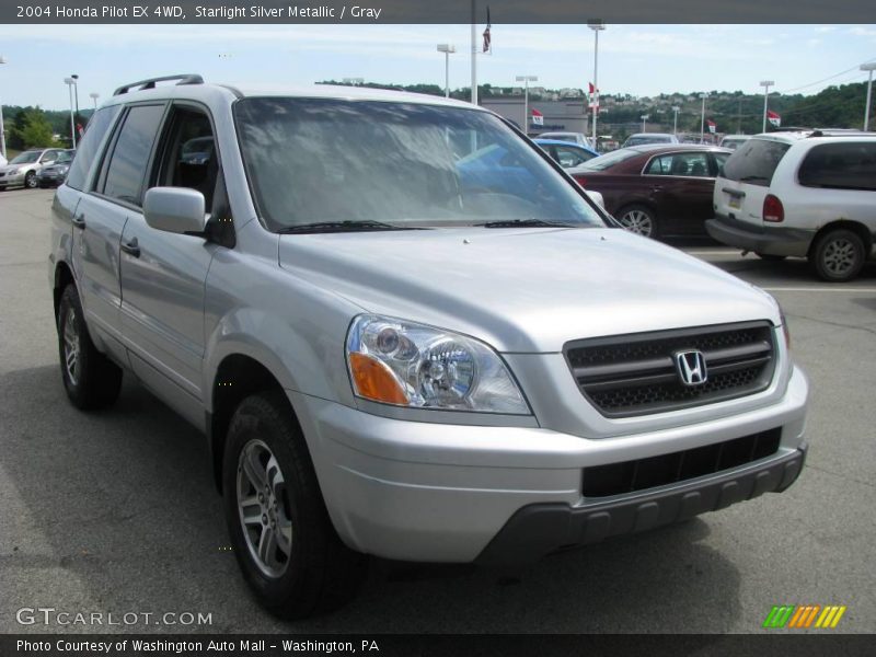 Starlight Silver Metallic / Gray 2004 Honda Pilot EX 4WD