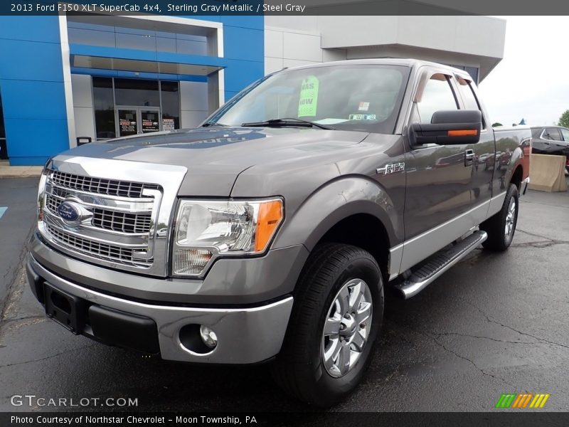 Sterling Gray Metallic / Steel Gray 2013 Ford F150 XLT SuperCab 4x4