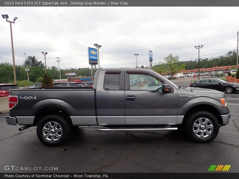 Sterling Gray Metallic / Steel Gray 2013 Ford F150 XLT SuperCab 4x4