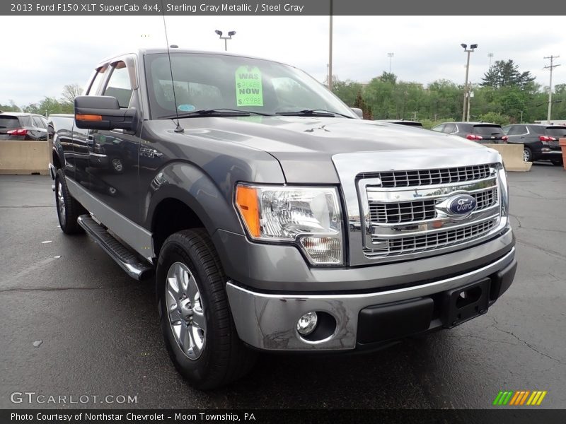 Sterling Gray Metallic / Steel Gray 2013 Ford F150 XLT SuperCab 4x4