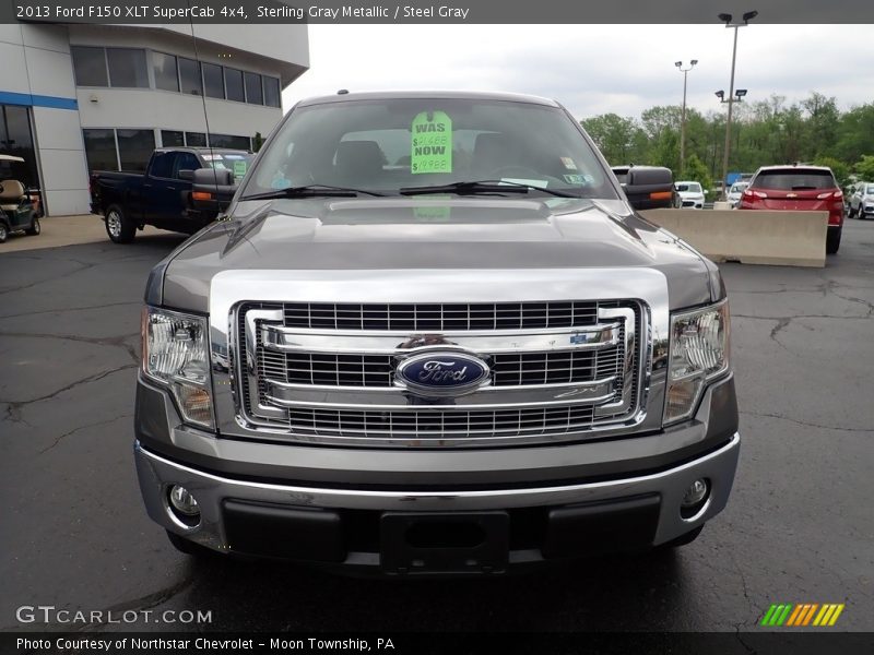 Sterling Gray Metallic / Steel Gray 2013 Ford F150 XLT SuperCab 4x4