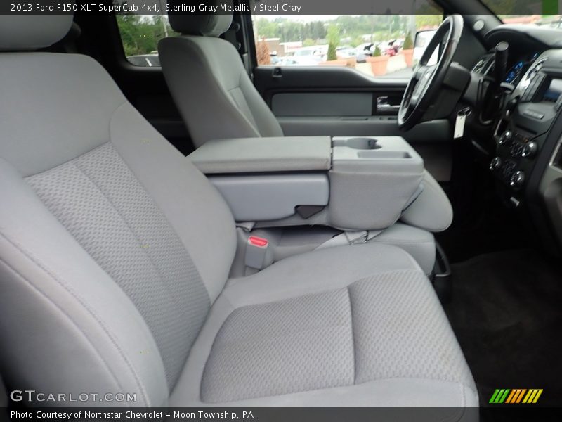 Sterling Gray Metallic / Steel Gray 2013 Ford F150 XLT SuperCab 4x4