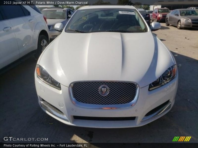 Polaris White / Dove/Warm Charcoal 2013 Jaguar XF I4 T