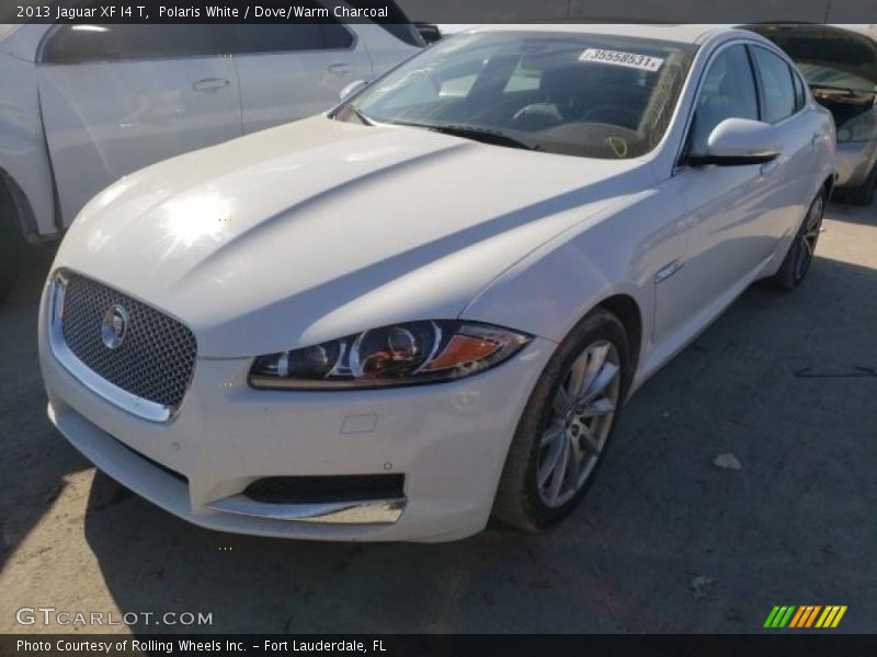 Polaris White / Dove/Warm Charcoal 2013 Jaguar XF I4 T