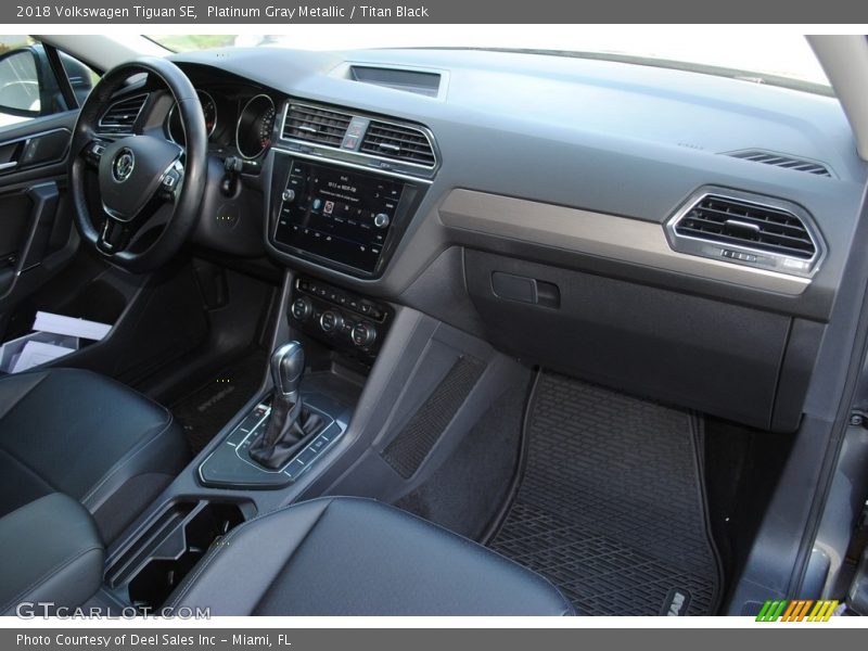 Platinum Gray Metallic / Titan Black 2018 Volkswagen Tiguan SE