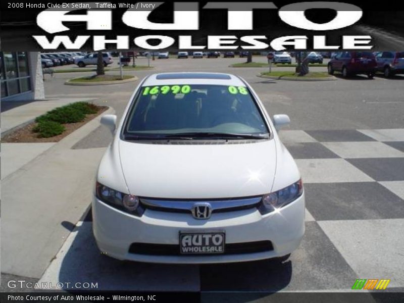 Taffeta White / Ivory 2008 Honda Civic EX Sedan