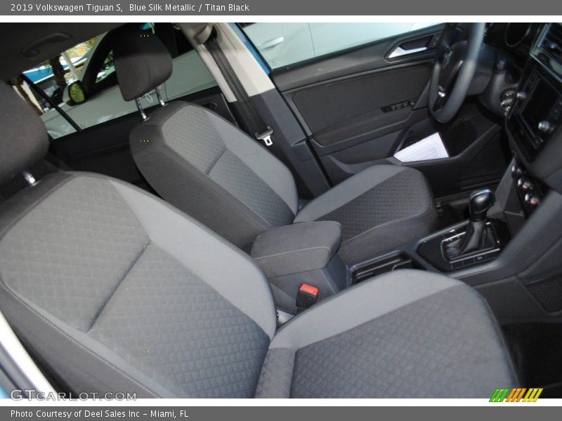 Blue Silk Metallic / Titan Black 2019 Volkswagen Tiguan S